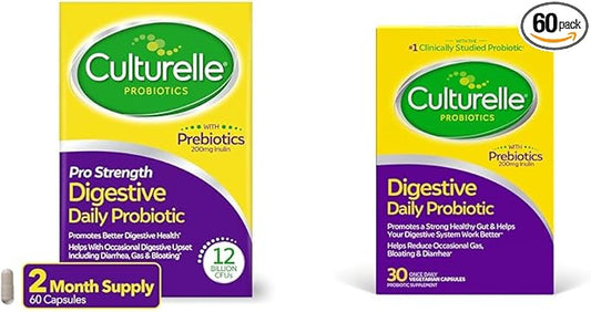 Culturelle Pro Strength Daily Probiotic Digestive 60 Count 30 Count