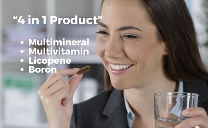 Multivitamin for Women & Men Daily2Tab Multimineral B12, Lycopene (60 count)