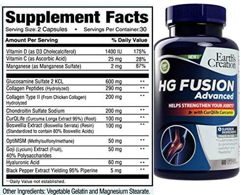 Earth's Creation HG Fusion Joint Health 2 Collagen (60 Capsules)