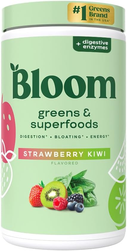 Bloom Nutrition Superfood Greens Powder, Digestive 60 SVG,