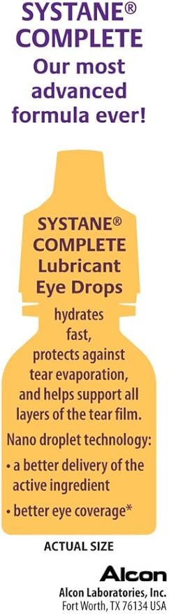Systane Complete Lubricant Eye Drops, 0.34 2)