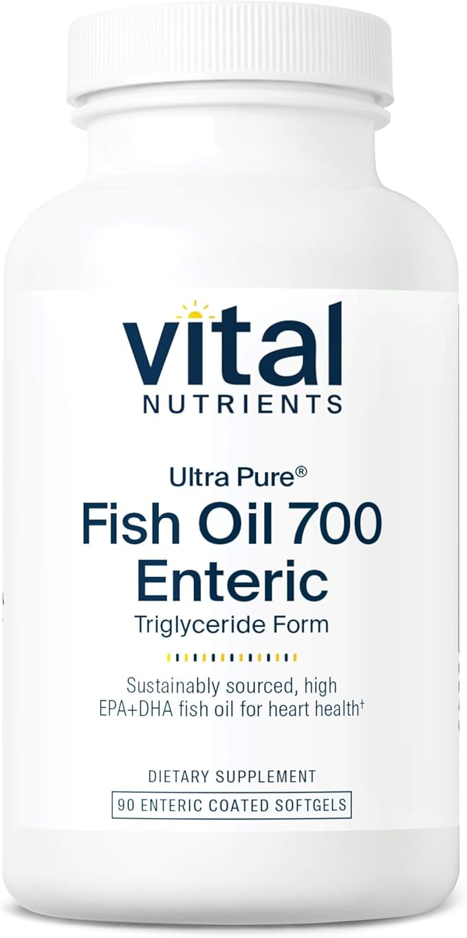 Vital Nutrients Ultra Pure® Fish Oil 700 Enteric Omega-3 Fatty 90 Count