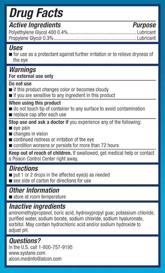 Systane Hydration Multi-Dose Preservative-Free Eye Drops (2x10ml)