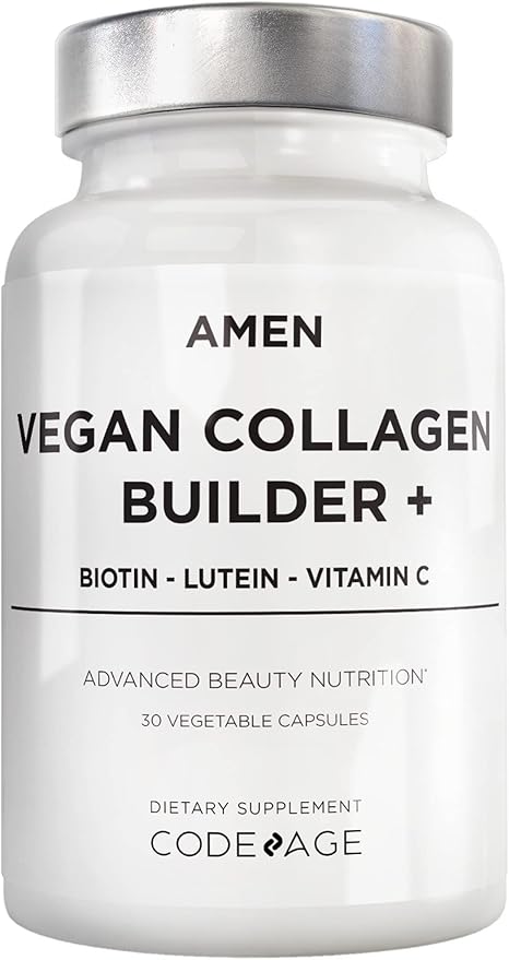 Amen Plant-Based Vegan Collagen Builder Supplement 30 Capsules