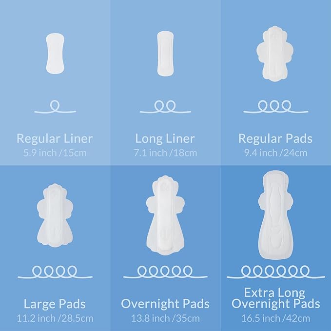 100% Large Organic Pads for Women, 4, 96ct) 96ct)