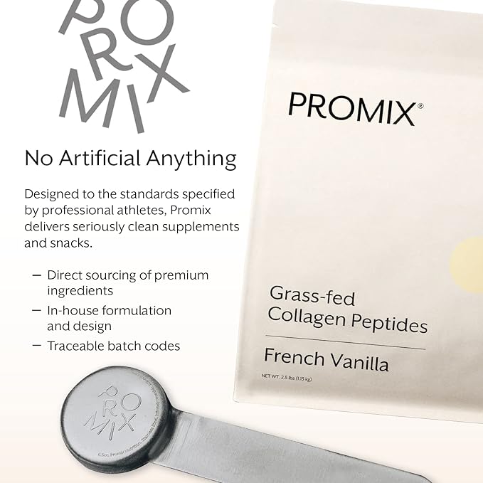 Promix Collagen Peptides, Vanilla, 2.5lb Bulk
