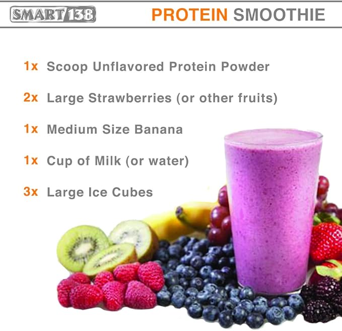 100% Pure Pea Protein, Ultra Smooth (1000g / 2.2lbs, Unflavored)