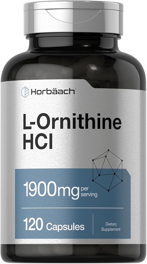 Horbäach L Ornithine HCl 1900mg | 120 Capsules