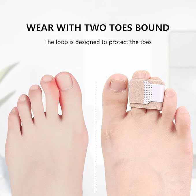 10Pc Fabric Hammer Toe Wraps, Fabric