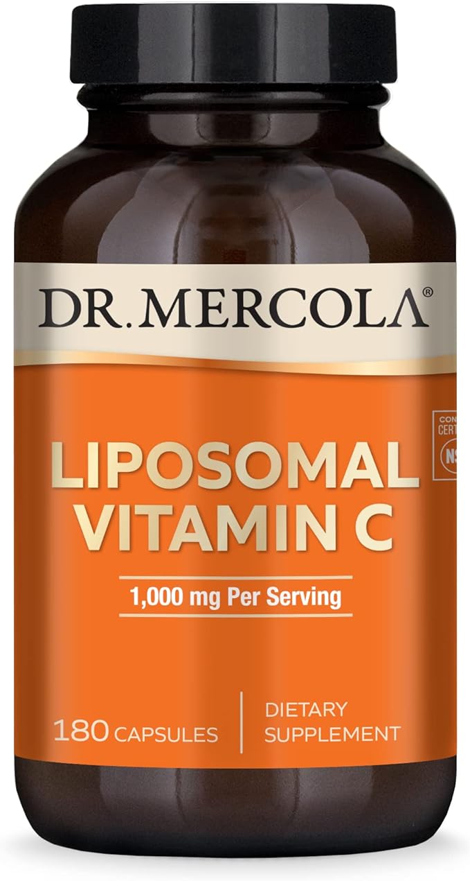 Dr. Mercola Liposomal Vitamin C, 1,000 90 Servings (180 Capsules),
