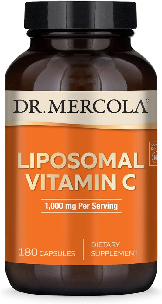 Dr. Mercola Liposomal Vitamin C, 1,000 90 Servings (180 Capsules),