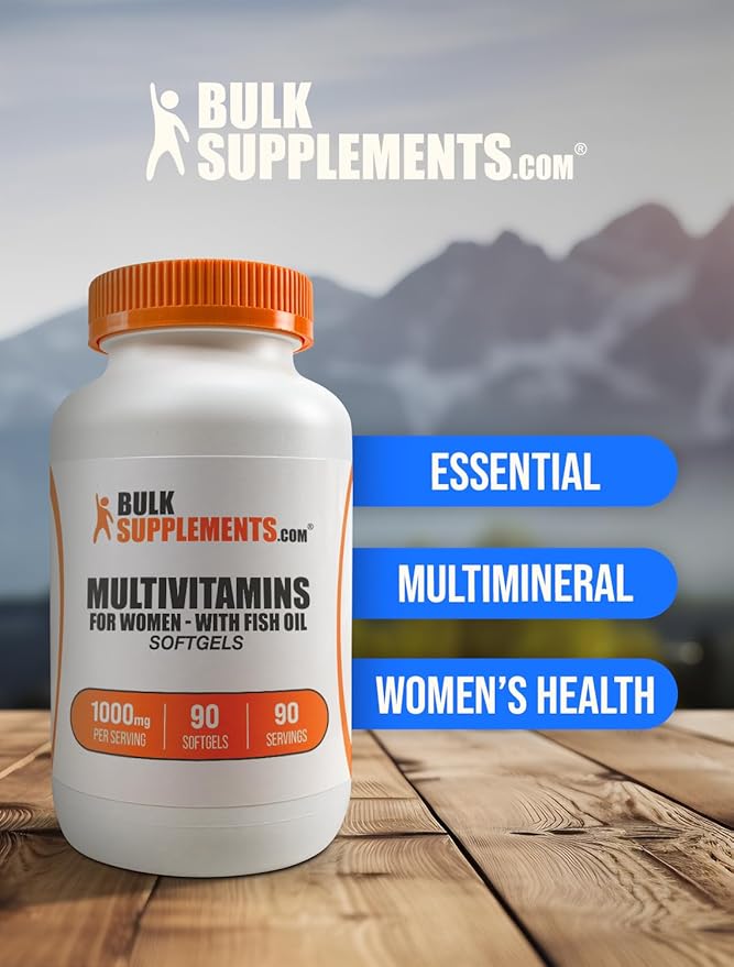 BulkSupplements.com Multivitamin for Women Softgels 1 Softgel 90 Count 1)