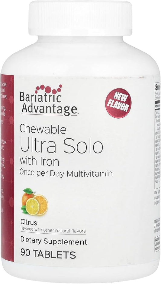 Bariatric Advantage Chewable Ultra Solo B12, C, 90 Count