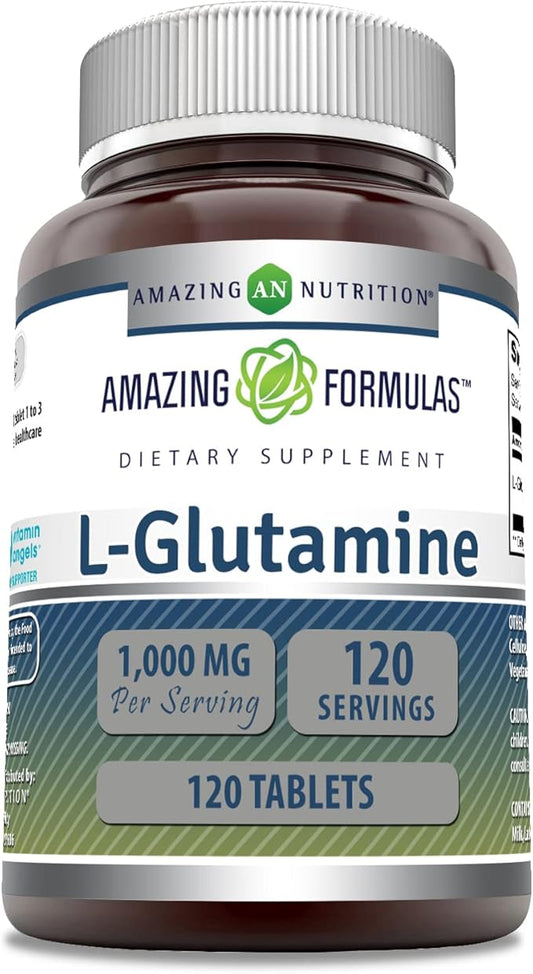Amazing Formulas L Glutamine 1000mg 120 Tablets