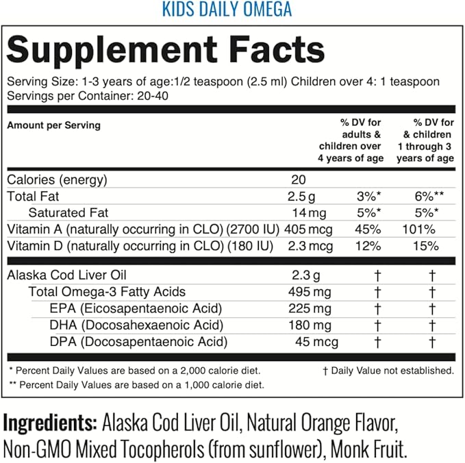 On Target Living Kids Daily Omega- 3.33 oz.