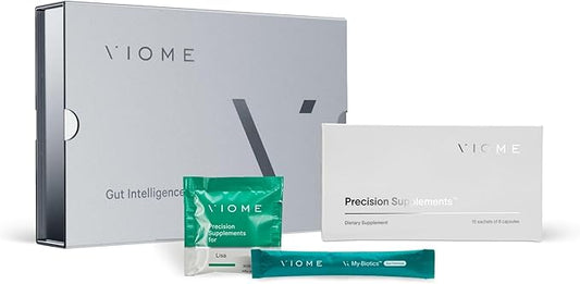 Viome at-Home Gut Microbiome Test Kit + Supplement Trial | Advanced Gut Analysis via RNA and AI Technology with Custom Nutrition