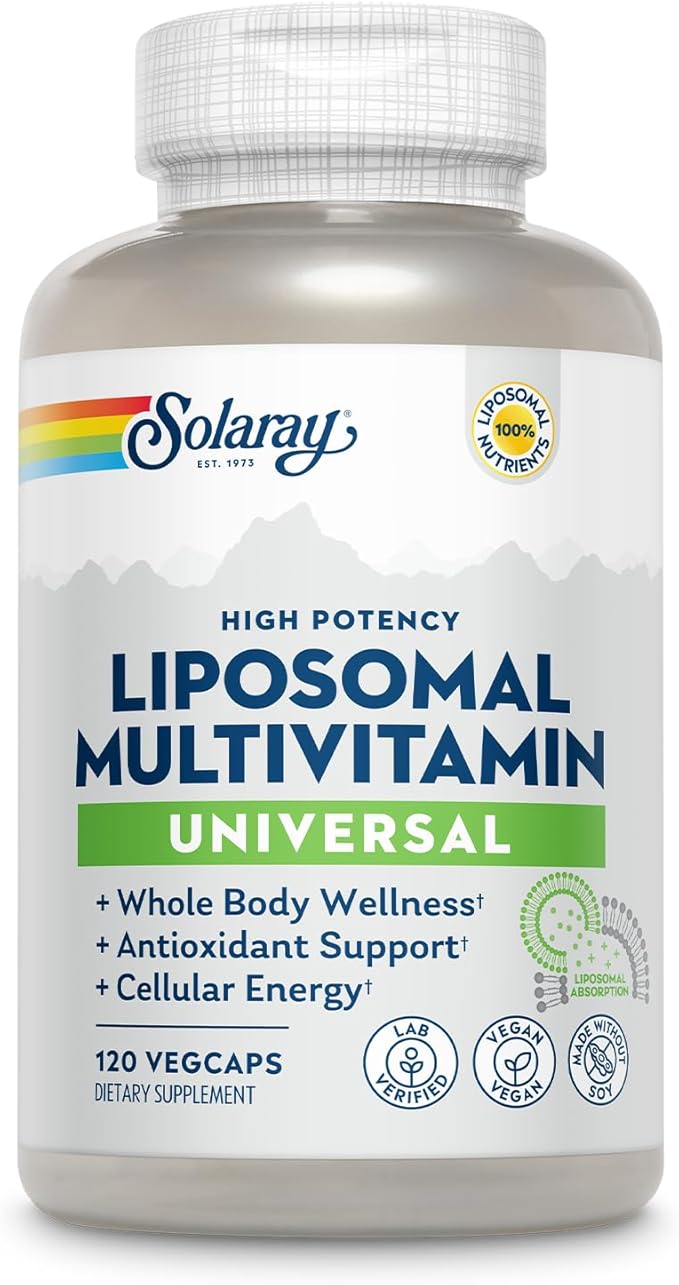 SOLARAY Liposomal Multivitamin for Men & B-12, Odor 30 Servings, 60 VegCaps