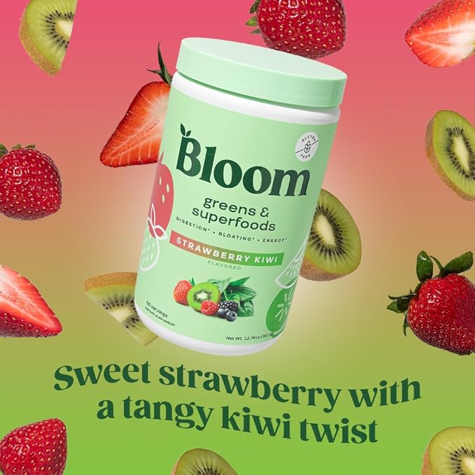 Bloom Nutrition Superfood Greens Powder, Digestive 60 SVG,