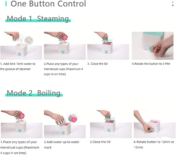 Menstrual Cup Cleaner-2 Modes for Diva 5in1 wash