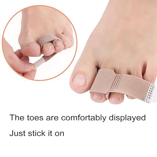 10Pcs Fabric Hammer Toe Corrector, Reusable