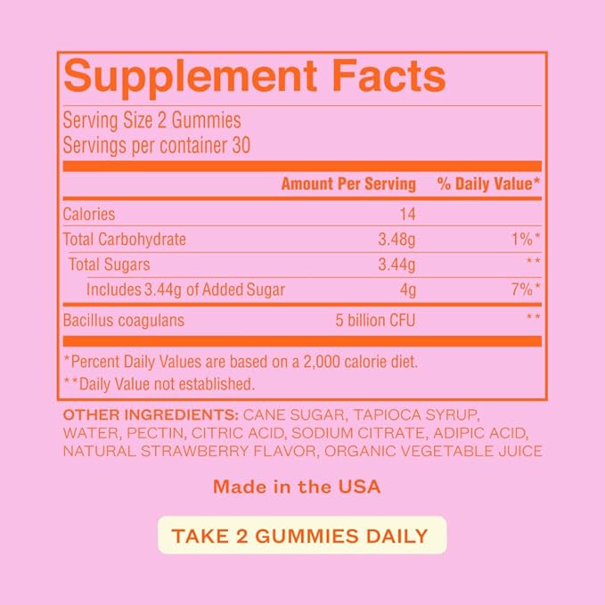 Cheeky Bonsai Balanced Babe Probiotic Gummies for Women, Juicy Strawberry Flavor 60 Count, Probiotic for Women, Urinary Tract Health, Vaginal Health, and pH Balance, 5 Billion CFUs