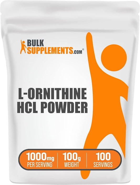 BulkSupplements.com L-Ornithine HCl Powder 1000mg per 100g (3.5 (3.5 oz) 1)