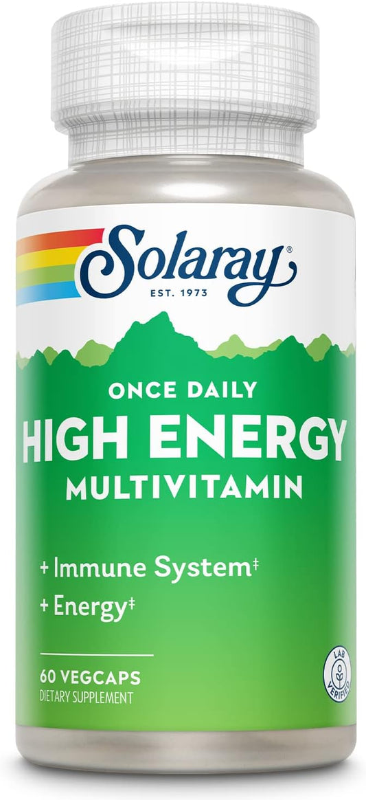 SOLARAY Once Daily High Energy Multivitamin, 60 Servings, 60 VegCaps