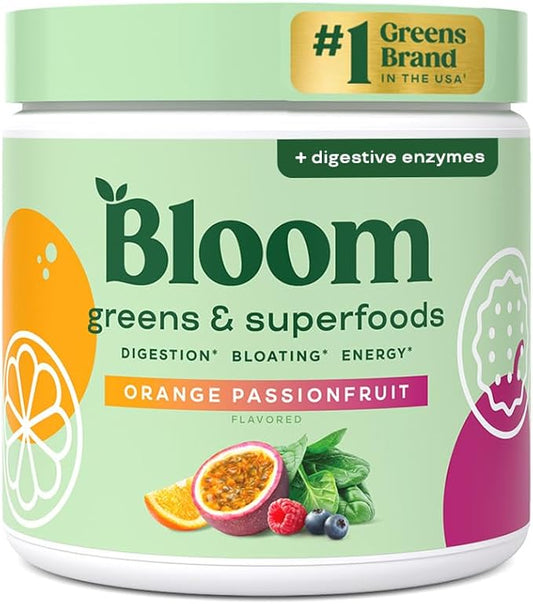 Bloom Nutrition Superfood Greens Powder, Digestive 30 SVG,