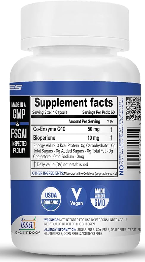 COENZYME Q10 (COQ10) 50MG (120 Capsules)