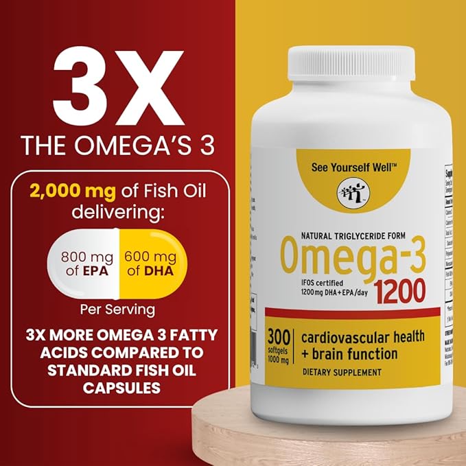 Omega 3 Fish Oil Omega-3 Fatty 300 softgels