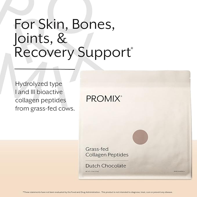 Promix Collagen Peptides, Chocolate, 2.5lb Bulk