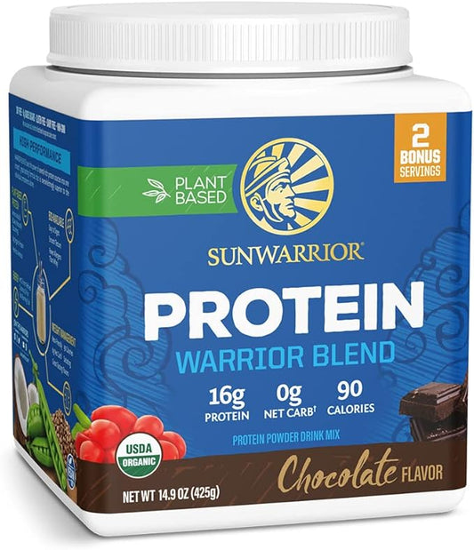 Sunwarrior Vegan Organic Protein Powder Plant-based 17 Servings