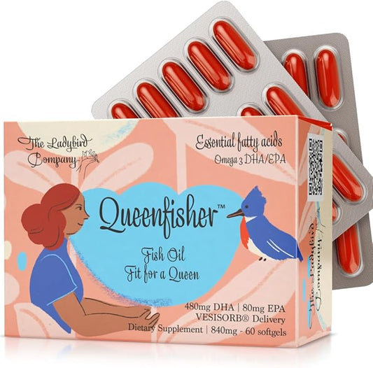 Queenfisher Omega 3 Fish Oil Supplements 3 Supplement 60 Softgels