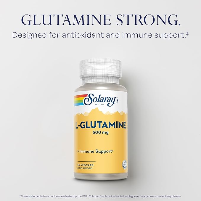 SOLARAY L-Glutamine 500mg 50 VegCaps
