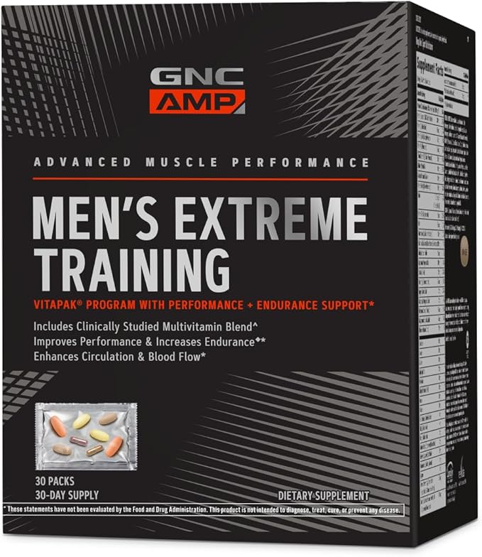GNC AMP Men's Extreme Training Vitapak 5-Step Daily 30 Count