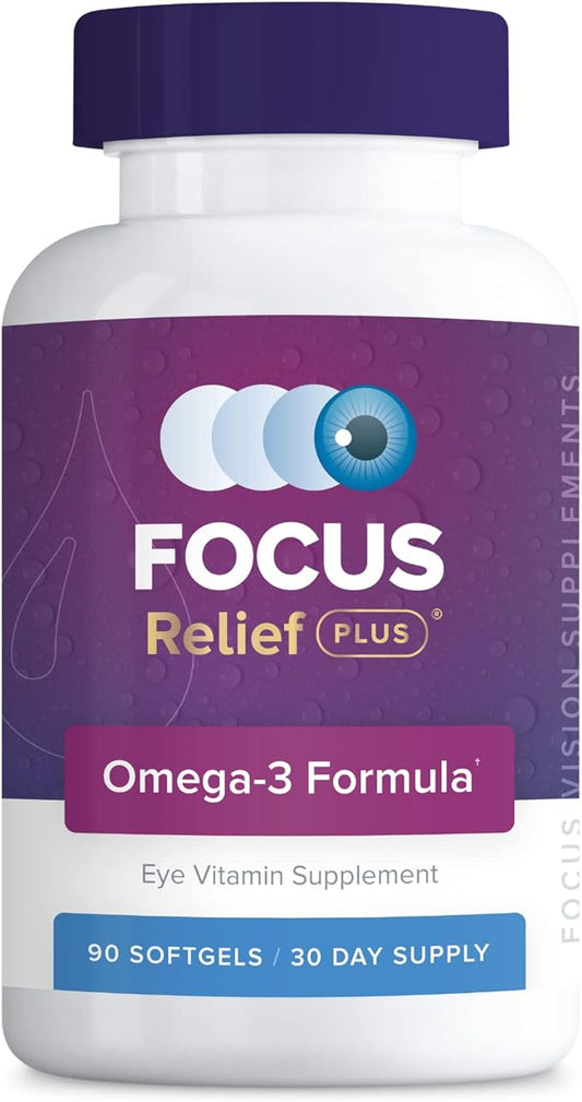 Focus Relief Plus Dry Eye Formula (90 ct. 30 Day 3 Supplement 3 Fish