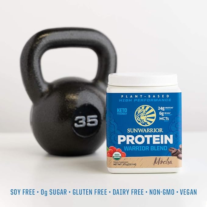 Sunwarrior Vegan Organic Protein Powder Plant-based 15 Servings