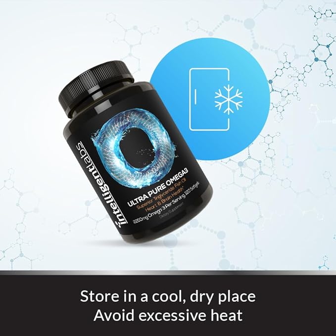 Intelligent Labs Triglyceride Omega 3 2250mg per 3-Capsule Serving 120 Softgels