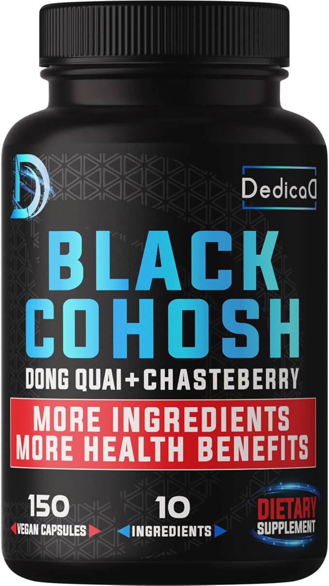 12in1 Black Cohosh 5-Month Supply 6700mg with 150 Vegan