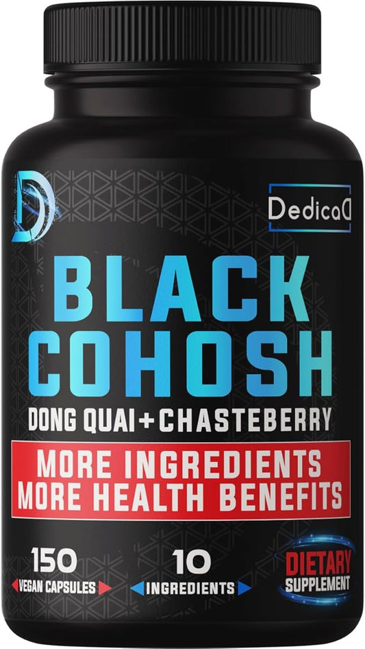 12in1 Black Cohosh 5-Month Supply 6700mg with 150 Vegan