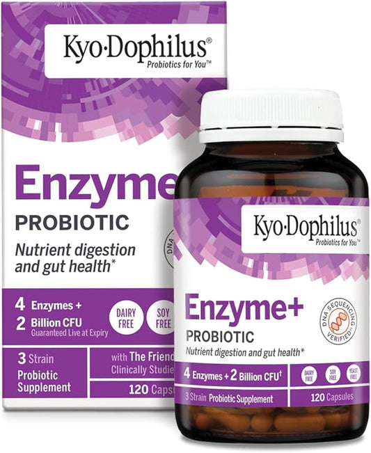 Kyo-Dophilus Probiotic Plus Enzymes, 120 Capsules