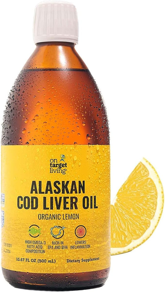 On Target Living Alaskan Cod Liver 16.67 oz 3 DHA/EPA