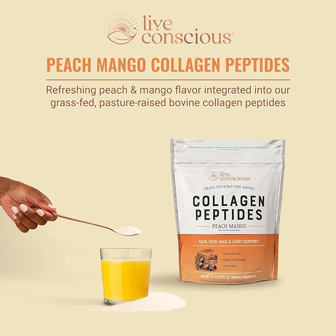 Live Conscious Collagen Peptides Powder (2-Pack)