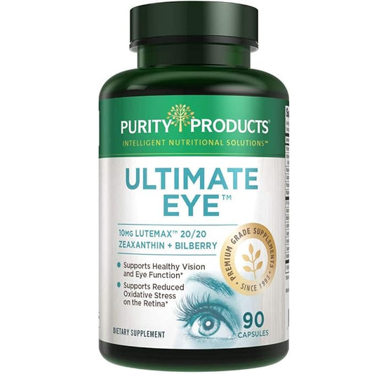 Purity Products Ultimate Eye Support 10 20/20, 100 100 mg 2 mg 90 Capsules