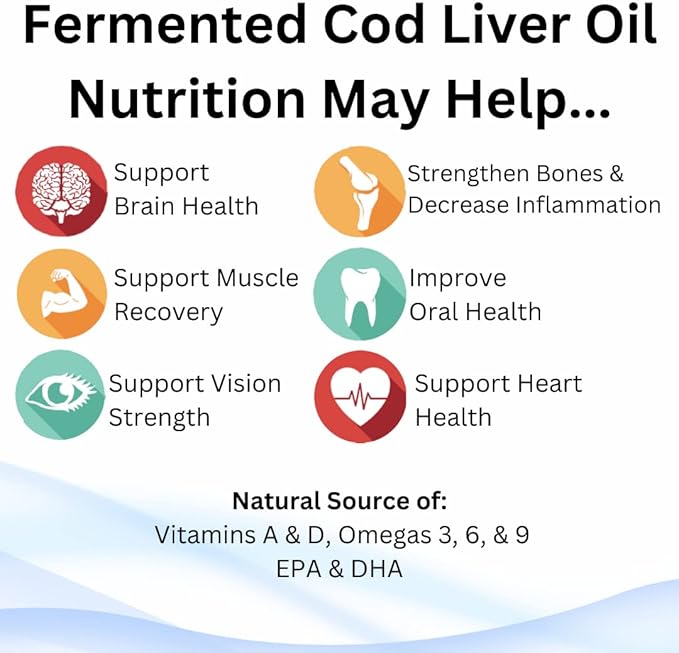 Green Pasture - Fermented Cod Liver -6 fl. 3 Omega 6 Omega 9 (6oz (6oz Unflavored)