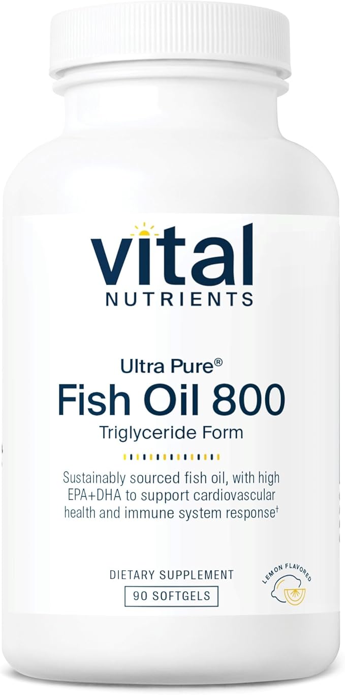 Vital Nutrients Ultra Pure® Fish Oil 800 Triglyceride Omega-3 Fatty 90 Count