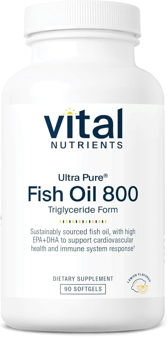 Vital Nutrients Ultra Pure® Fish Oil 800 Triglyceride Omega-3 Fatty 90 Count