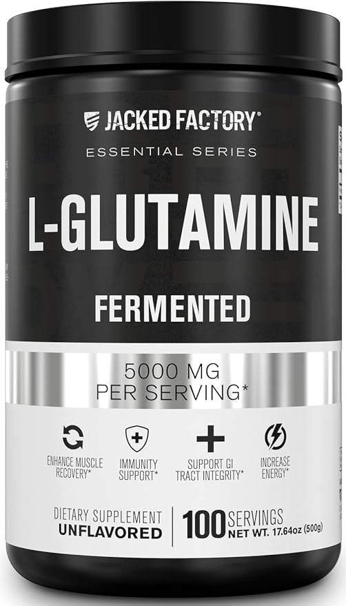 Jacked Factory L-Glutamine Powder 100 Servings