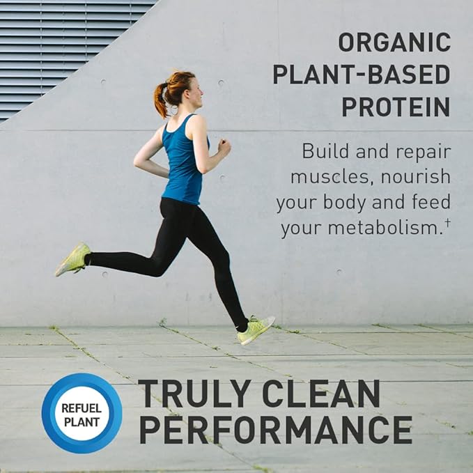 Organic Vegan Sport Protein Powder, Vanilla 30g Plant 19 Servings