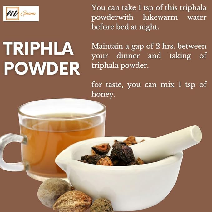 100% Natural Triphala Powder for Glowing 227 GMS 0.5 LBS